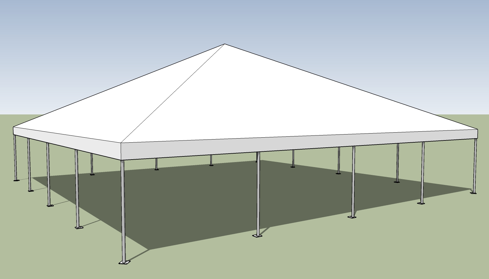40x40 frame tent